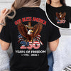God Bless America 250 Years Of Freedom 1776 - 2026 Back & Front Dark Shirt CH07 910532
