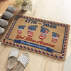 Personalized God Bless America Doormat Patriotic American Flag Family TH10 169285