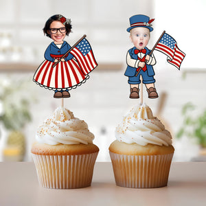 Custom Face Photo 4th Of July Independence Day Topper TH10 892603