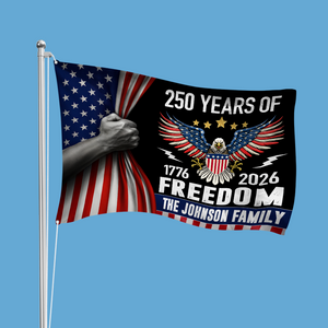Custom Family Name Celebrate 250th Anniversary of America House Flag CH07 910166