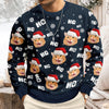 Custom Funny Cat Photo Christmas Ugly Sweater Personalized Gift For Cat Lover CH07 899570