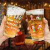 Custom Photo From The Reasons You Drink Print Beer Glass Gift For Dad, Christmas HO82 894338