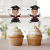 Custom Kids Face Class of 2026 Graduation Decoration Funny Cupcake Toppers LM32 893289