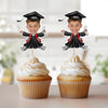 Custom Kids Face Class of 2026 Graduation Decoration Funny Cupcake Toppers LM32 893289