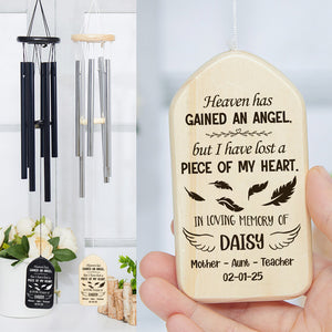 Personalized Memorial Gift Heaven Has Gained An Angel Wind Chimes LM32 893155