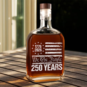 250 Years USA 250th Birthday 1776-2026 Eagle Flag Whiskey Bottle HO82 894574
