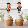 Custom Funny Face Kid Class of 2025 Graduation Decoration Cupcake Toppers HA75 892122