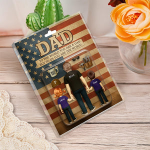 Personalized You Are The World Dad Family Acrylic Block Plaque Gift LM32 893453