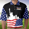 Custom Name USA 250th Anniversary American Flag Polo Shirt - Patriotic 1776–2026 Polo Gift for 4th of July LM32 899705