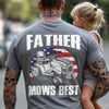 Custom Photo Father Mows Best Retro Backside Shirt LM32 893635