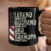 Personalized Legend Husband Dad Grandpa Black Mug TH10 892939