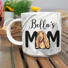 Custom Photo Dog Mom Personalized Marble Mug CH07 895524
