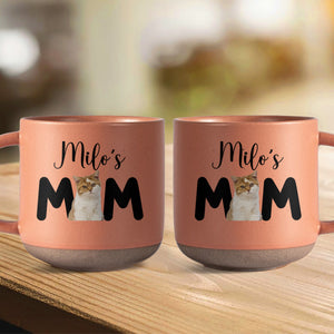 Custom Photo Cat Mom Personalized Pottery Mug CH07 899052