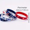 American Flag USA Laser Engraved Silicone Bracelet LM32 899735