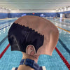 Wacky Bald Head Print Swim Cap, Funny Bald-Head Fabric Hat HO82 903790