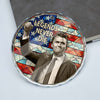 Charlie Kirk Legends Never Die Glass Ornament TH10 896371