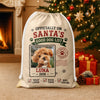 Personalized Dog Photo Good Dog List Christmas Santa Sack For Dog Mom Dad CH07 180454