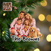 Custom Family Photo And Name Acrylic Ornament For Christmas Tree TH10 171229