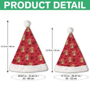 Custom Photo Dog Cat Paw For Dog Cat Lovers Santa Hat LM32 895347