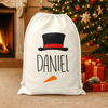 Personalized Character Christmas Sack, Custom Holiday Gift Bag LM32 670483