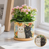 Custom Cute Dog Cat Mosaic Style Photo Plant Pot For Dog, Cat Lovers LM32 670609