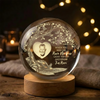 Custom Photo Engraved Crystal Ball LED Night Light Personalized Memorial Gift HO82 901420