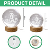 Custom Photo Pet Forever in My Heart Memorial Personalized Engraved Crystal Ball LED Night Light HA75 921884
