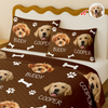 Custom Photo And Name With Icon Quilt Bedding Set For Dog Lover TH10 896663
