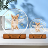 Custom Dog Photo Gift Memorial Round Acrylic Frame Block HO82 894172