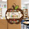 Personalized Welcome to My Classroom Door Sign Back to School Teacher Gift TH10 170315