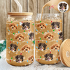 Custom Puppy Face Christmas Light Glass Can With Lid Gift For Dog Lovers CH07 896934