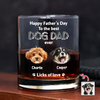 Custom Photo Happy Father's Day To The Best Dog Dad Ever Rock Glass HA75 921388