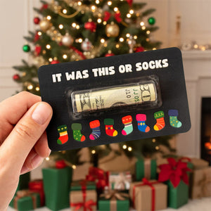 Personalized Funny Gift Merry Christmas Money Holder Card HO82 900542
