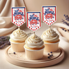 We The People Like To Party 250 Years Of Freedom USA - Personalized Cupcake Toppers HA75 921676