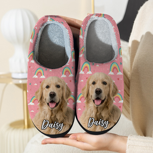 Custom Cute Dog Photo Slipper Gift For Dog Lovers CH07 896340