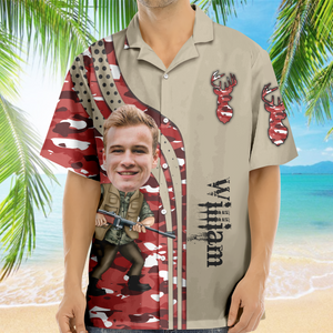 Custom Dad Photo Best Dad Ever Hunting Hawaii Shirt Gift For Hunting Lovers HO82 893792