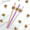 Custom Photo Funny Dog Cat Face Personalized Colorful Straws Birthday Party Decoration LM32 897613