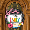 Custom Teacher Name Door Sign – Personalized Classroom Welcome Decor for Teachers TH10 170313