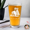 Custom Photo Dad and Kid Beer Glass - Gift for Father’s Day CH07 911358
