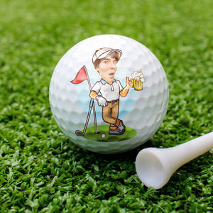 Custom Funny Face If Found Please Hit Better Unique Golf Ball LM32 893547