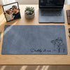 Custom Photo Sketch Line Art Dad We Love You Desk Mat - Father's Day Gift For Husband, Daddy LM32 669005