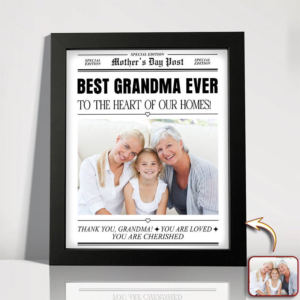 Custom Photo Best Mom Ever To The Heart Of Our Homes Picture Frame Mother's Day Gift HA75 920680