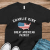 Charlie Kirk - Great American Patriot Dark Shirt LM32 65457