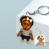 Custom Cartoon Photo Acrylic Keychain Decor Gift For Family CH07 895782