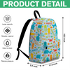 Custom Name Colorful Sea Life Backpack - Personalized Kids School Bag HA75 921610