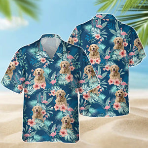 Custom Dog Photo Tropical Vacation Aloha Hawaii Shirt Gift For Dog Lovers HO82 894310