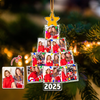 Custom Photo Besties With Christmas Tree Acrylic Ornament HO82 894736
