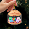 Personalized Family Glitter Dumpling Acrylic Ornament, Family Holiday Keepsake HO82 903644