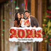 Custom Family Photo 2025 Cookie Christmas Acrylic Ornament CH07 899486