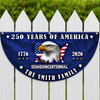 Custom Name 250 Years of America Flag Non-Pleated Fan Flag CH07 910578